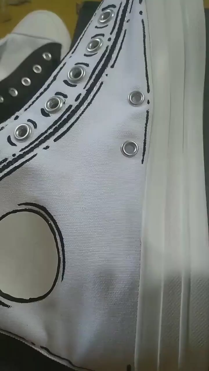 custom hand painted shoes design cartoon street art pick your color artistic painting